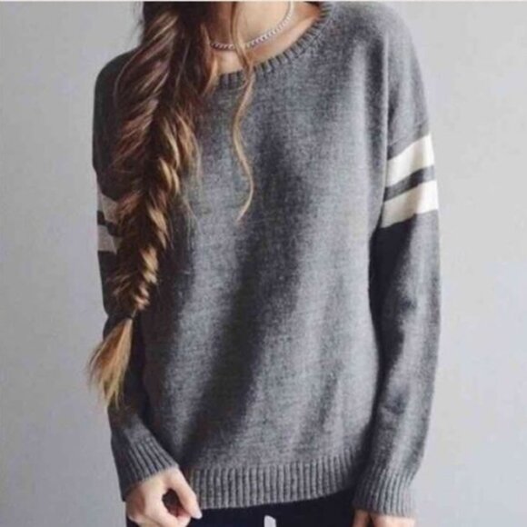Brandy Melville "Veena" Varsity Sweater - Picture 1 of 5